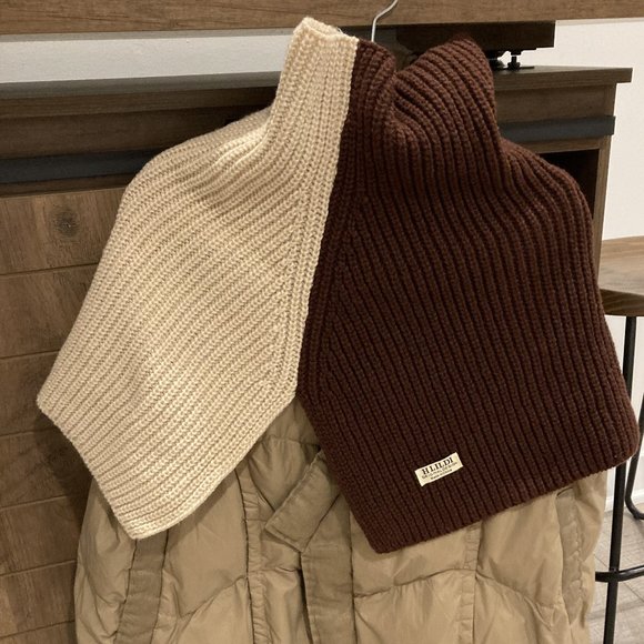 Winter  Warm Turtleneck Knitted Shawl Oversized - Picture 3 of 8